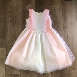 Girls Janie and Jack Pastel Tulle Dress size 8